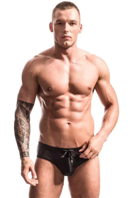 Pánské plavky Aero Black Push-up - Černá