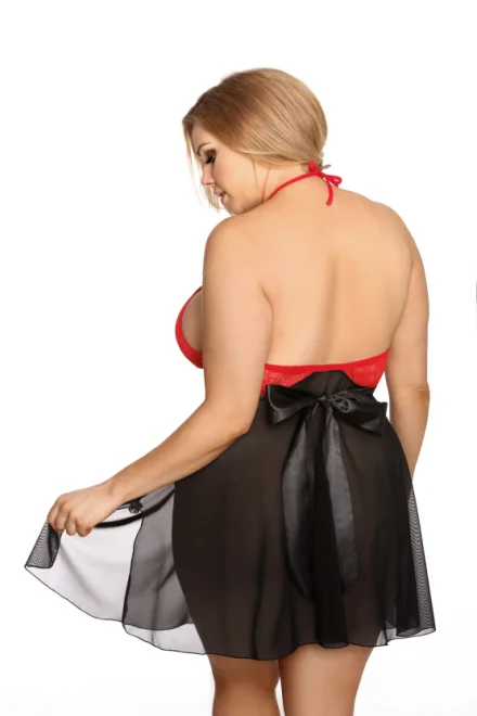 Sexy košilka Lydia Maxi - Černá