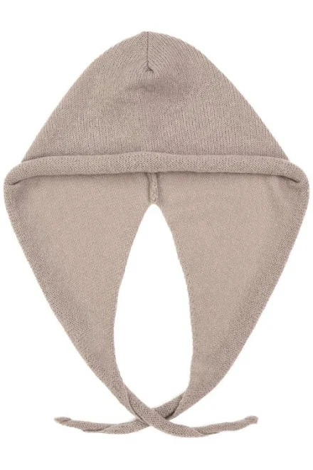 Pletená kapucňa 25203 Vela - Tmavobéžová