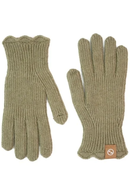 Pletené rukavice 25286 Anaya - Khaki