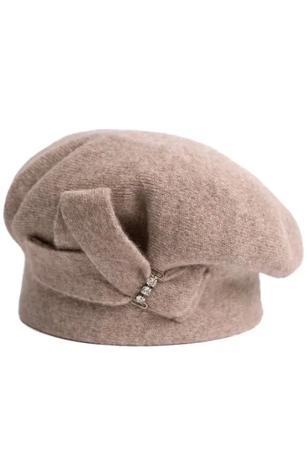 Pletený baret 25257 Arlene - Béžová