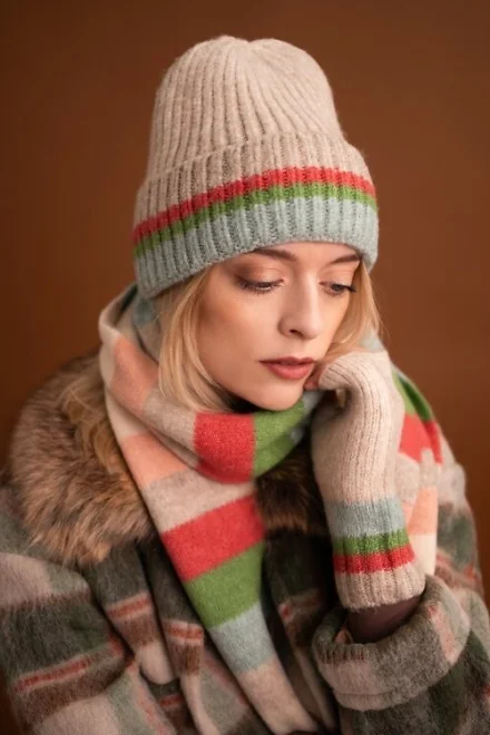 Zimní set 25201 Mizuki - Béžová