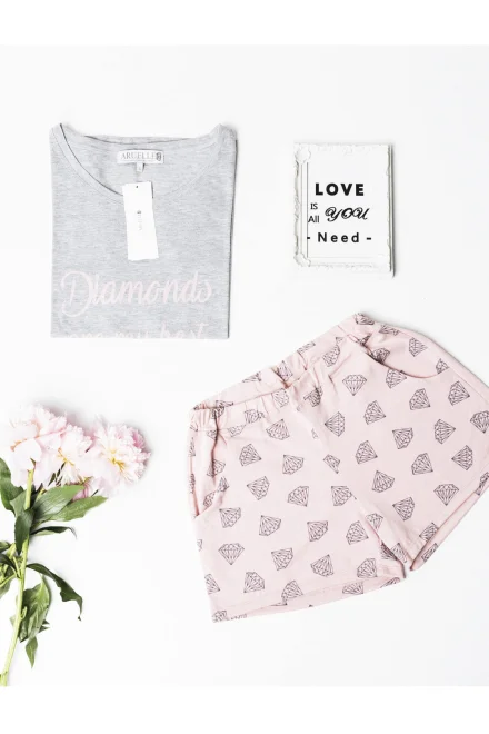 Dámské pyžamo Diamonds Short SS