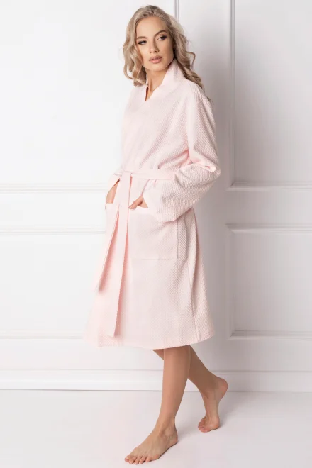 Dámský župan Marshmallow Pink Short - Růžová