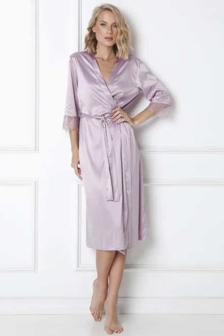 Dámský župan Celine Gown - Světle fialová