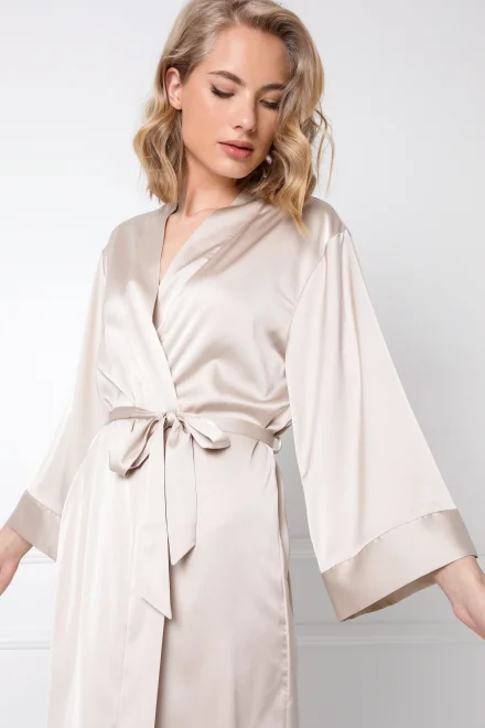 Dámský župan Josephine Gown - Světle hnědá