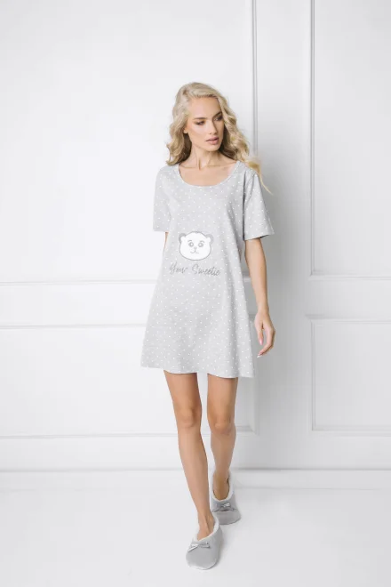 Noční košilka Sweet Bear - Šedá
