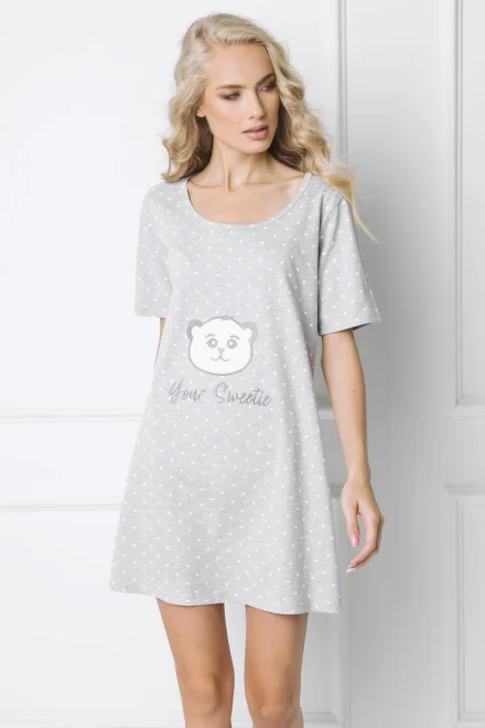 Noční košilka Sweet Bear - Šedá