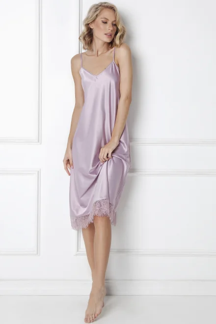 Noční košilka Celine Nightdress L - Světle fialová