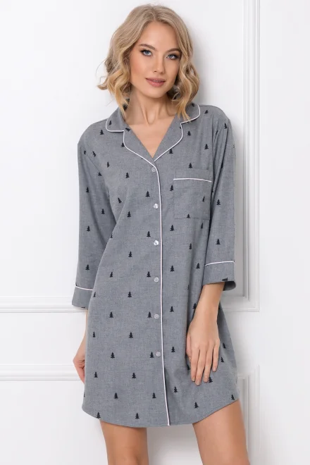 Noční košilka Elaine Nightdress - Šedá