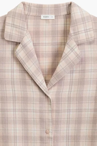 Dámské pyžamo NLP-505 - Flanel - Ecru