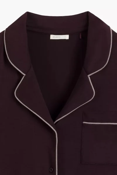 Dámské pyžamo NLP-495 - modal - Vínově-červená