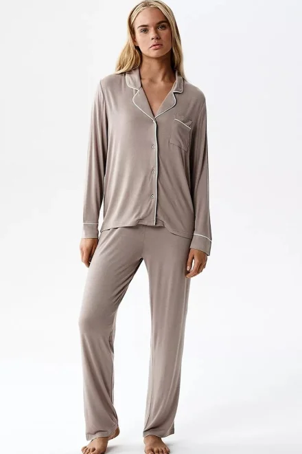 Dámské pyžamo NLP-495 - modal - Šedá