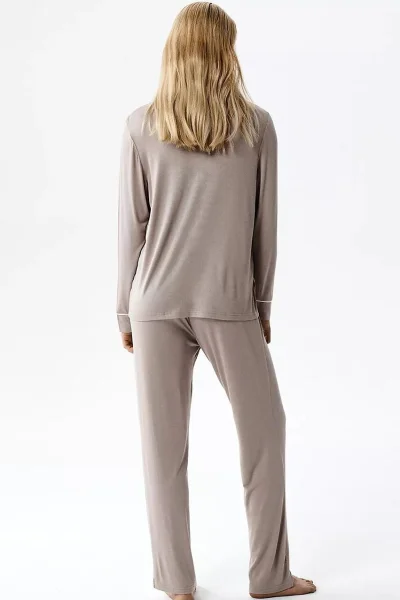 Dámské pyžamo NLP-495 - modal - Šedá