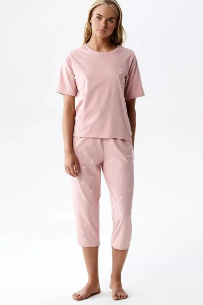 Dámské pyžamo NLP-511 - 3/4 - Světle růžová