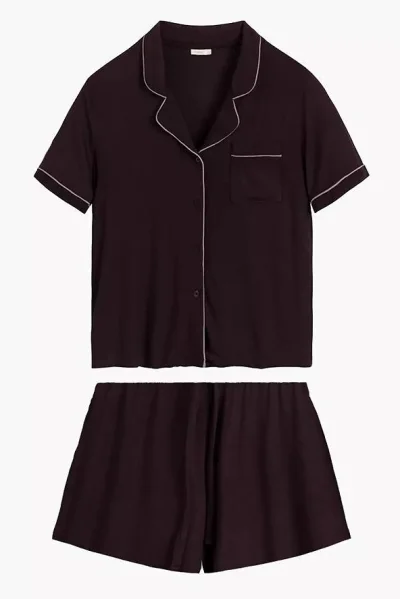 Dámské pyžamo NLP-496 - modal - Vínově-červená