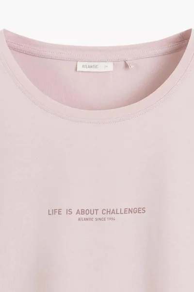 Dámské pyžamo NLP-508 - bavlna - Starorůžová