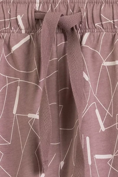 Dámské pyžamo NLP-508 - bavlna - Starorůžová