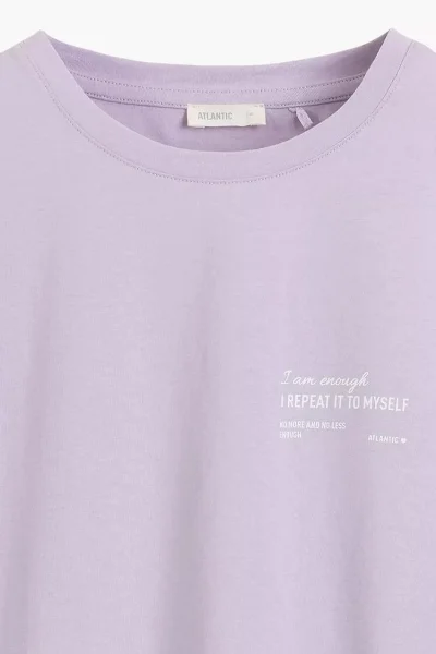 Dámské pyžamo NLP-506 - bavlna - Světle fialová