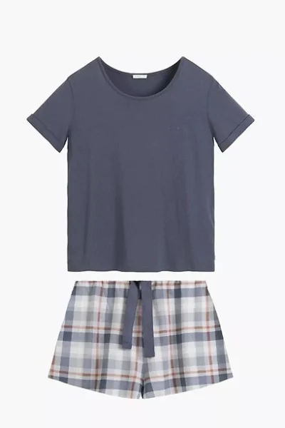 Dámské pyžamo NLP-512 - modal - Šedo-modrá