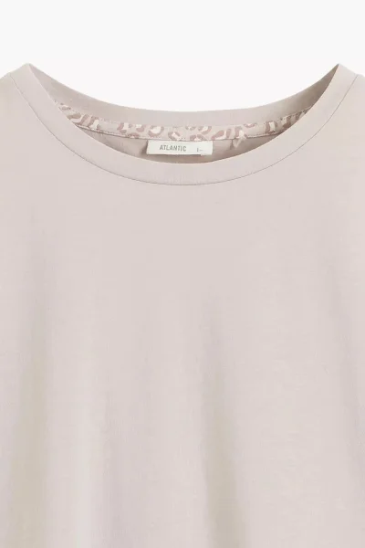 Dámské pyžamo NMP-507 - bavlna - Béžovo-růžová