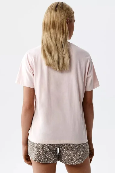 Dámské pyžamo NMP-507 - bavlna - Světle růžová