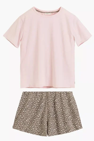 Dámské pyžamo NMP-507 - bavlna - Světle růžová