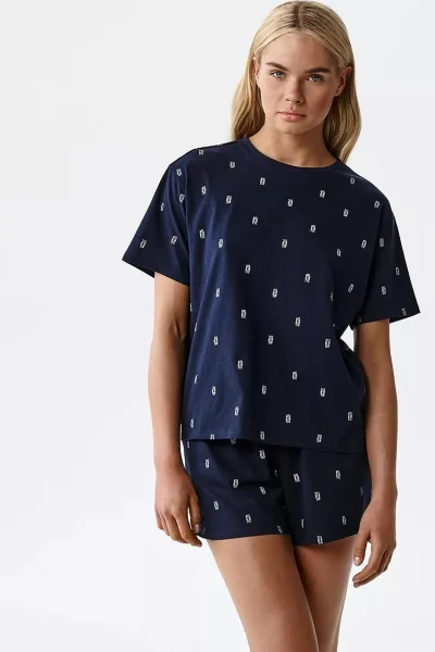 Dámské pyžamo NLP-510 - Tmavě modrá