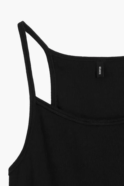 Tílko LV-002 - tenká ramínka - Černá