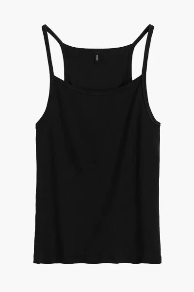 Tílko LV-002 - tenká ramínka - Černá