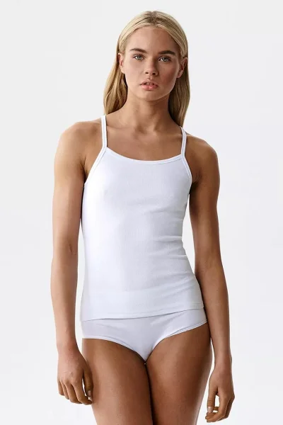 Tílko LV-002 - tenká ramínka - Bílá