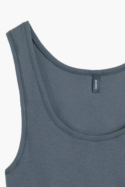 Tílko LV-003 - široká ramínka - Zeleno-tmavěmodrá