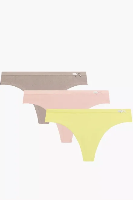 3 PACK brazilky 3CLP-005/L26 - Žlutá