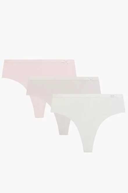 3 PACK brazilky 3CLP-015 - Ecru