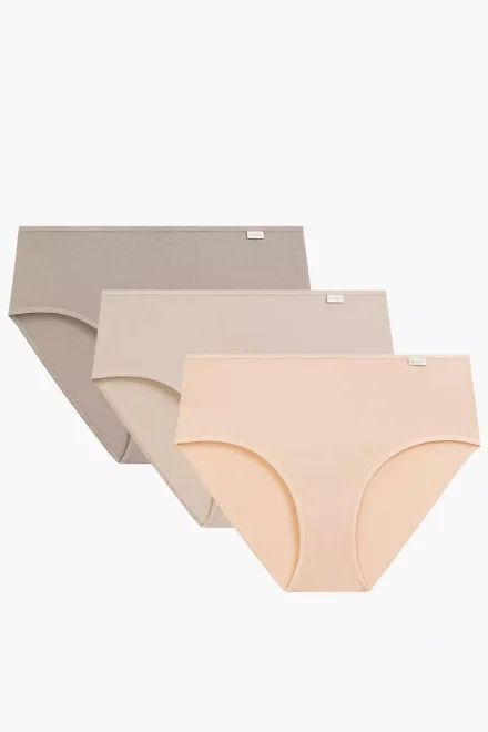 3 PACK francouzské kalhotky 3CLP-020/L26 - Šedá
