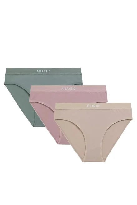3 PACK kalhotky 3CLP-012 Sport - Khaki
