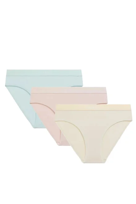 3 PACK kalhotky 3CLP-012 Sport - Světle modrá
