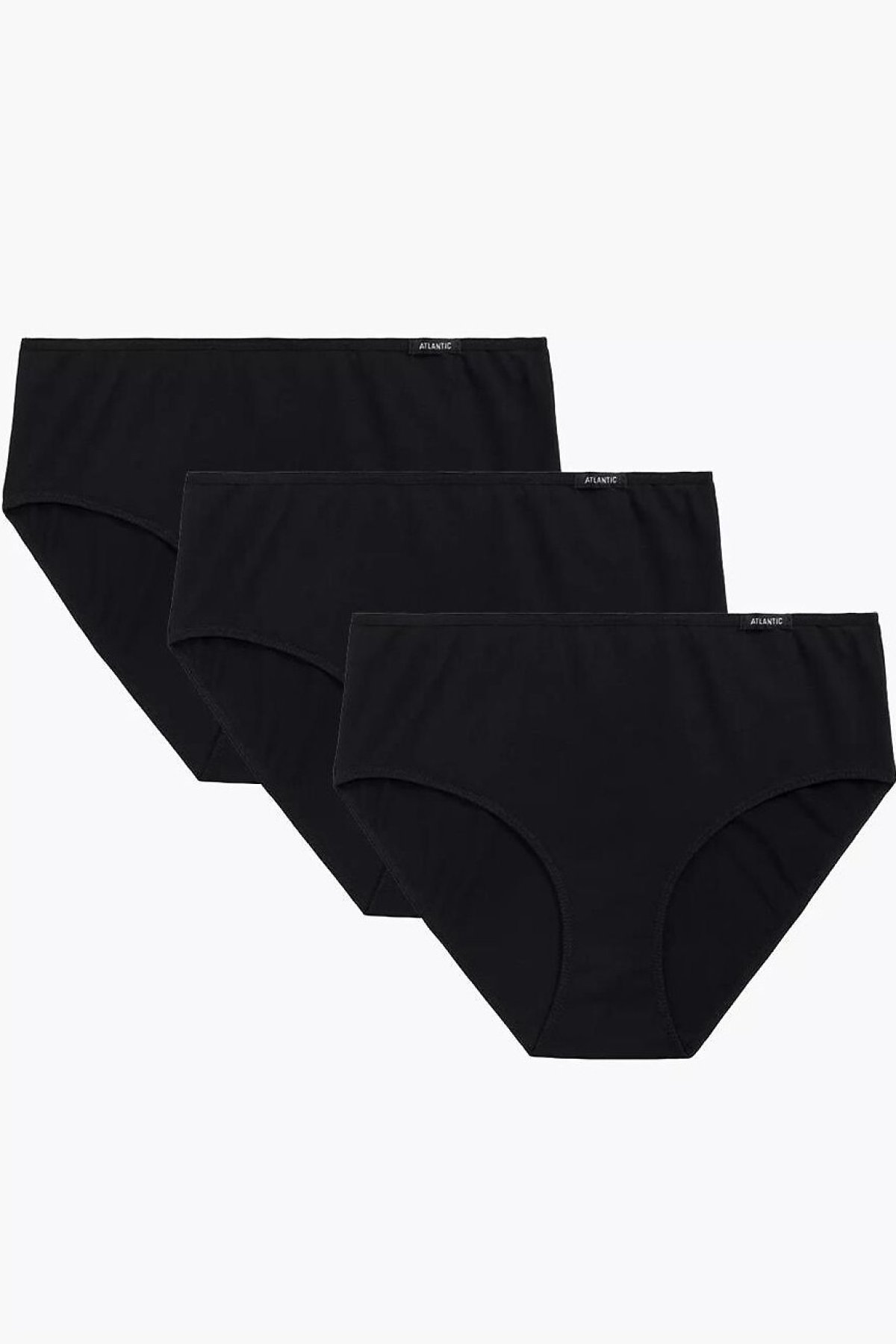 3 PACK kalhotky Atlantic 3BLP-579 Černá 2XL