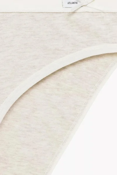 3 PACK kalhotky 3CLP-002 - bavlna - Šedo-ružová