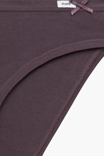 3 PACK kalhotky 3CLP-002 - bavlna - Fialovo-béžová