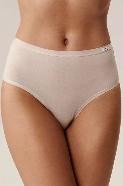 3 PACK kalhotky 3CLP-004B - bavlna - Béžová-ecru