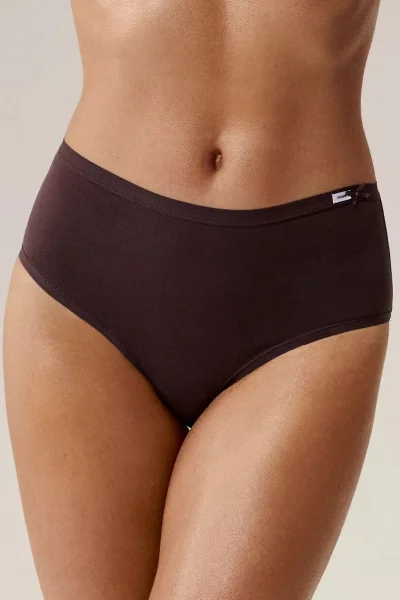 3 PACK kalhotky 3CLP-004B - bavlna - Hnědo-černá