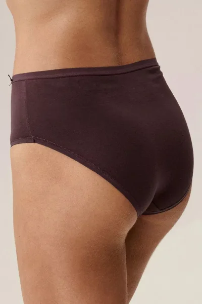 3 PACK kalhotky 3CLP-004B - bavlna - Hnědo-černá