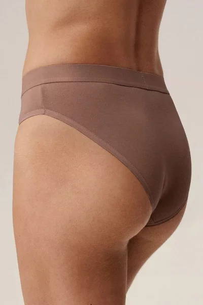 3 PACK kalhotky 3CLP-012B - bavlna - Hnědo-černá