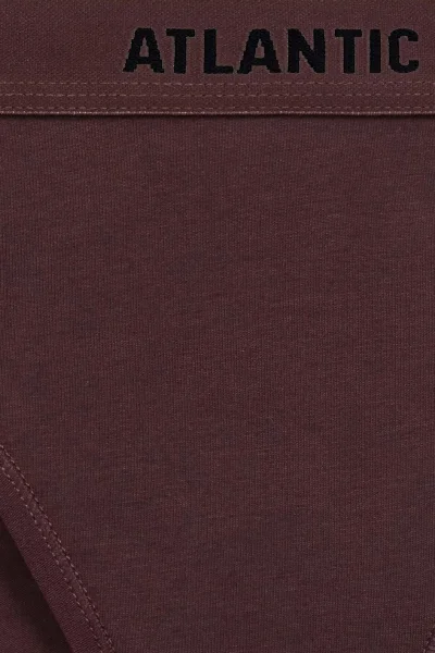 3 PACK kalhotky 3CLP-012B - bavlna - Hnědo-černá