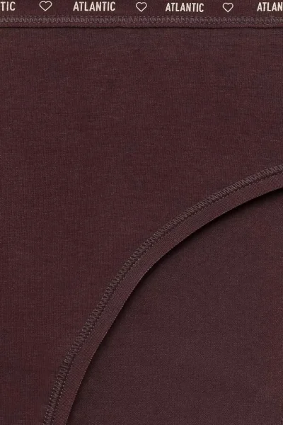 3 PACK kalhotky 3CLP-010B - bavlna - Hnědo-černá