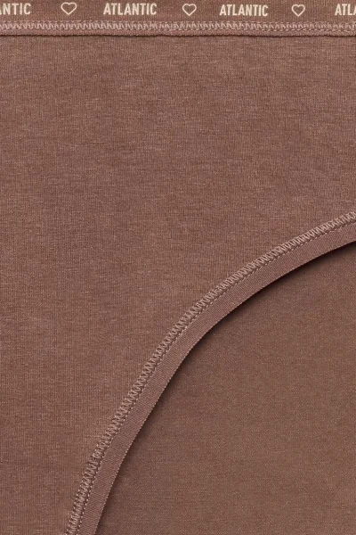 3 PACK kalhotky 3CLP-010B - bavlna - Hnědo-černá