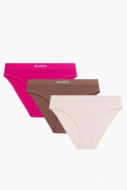3 PACK kalhotky 3CLP-012/L26 - Růžová