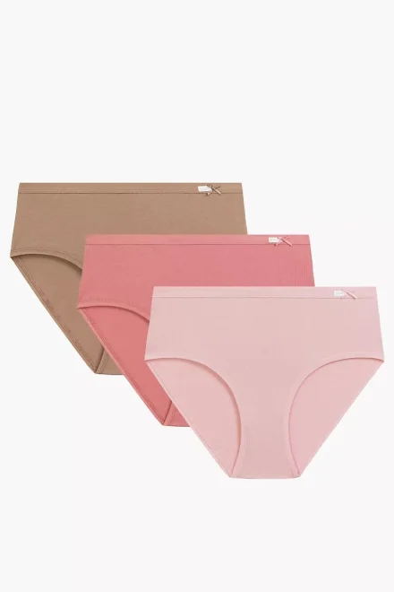 3 PACK kalhotky 3CLP-004/L26 - Světle růžová