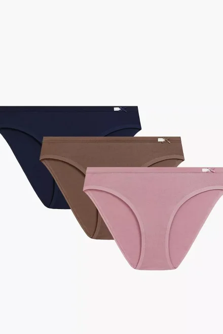 3 PACK kalhotky 3CLP-002 - sportovní - Světle růžová